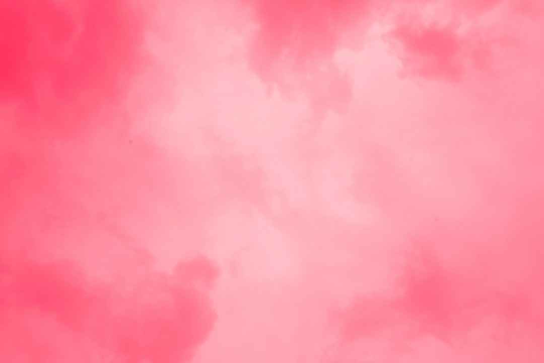 pink clouds filling the sky