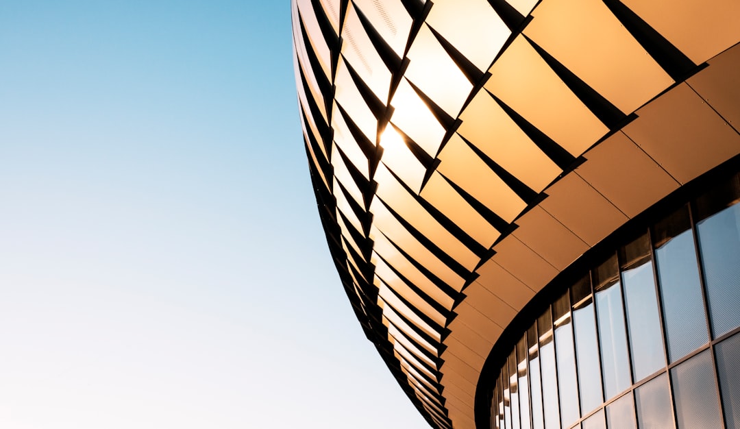 abstract golden building