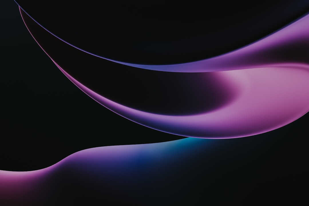 purple and pink curved abstract shapes